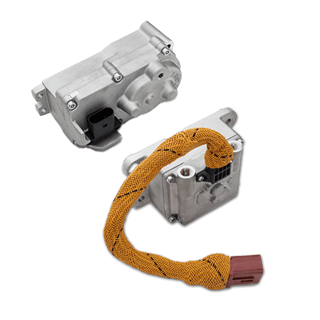 Two CTS actuators on white background