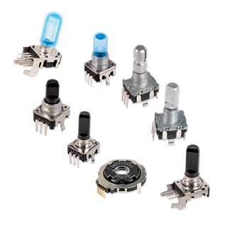 CTS encoders group shot on transparent background