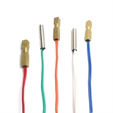 Five CTS temperature probes with colored cords