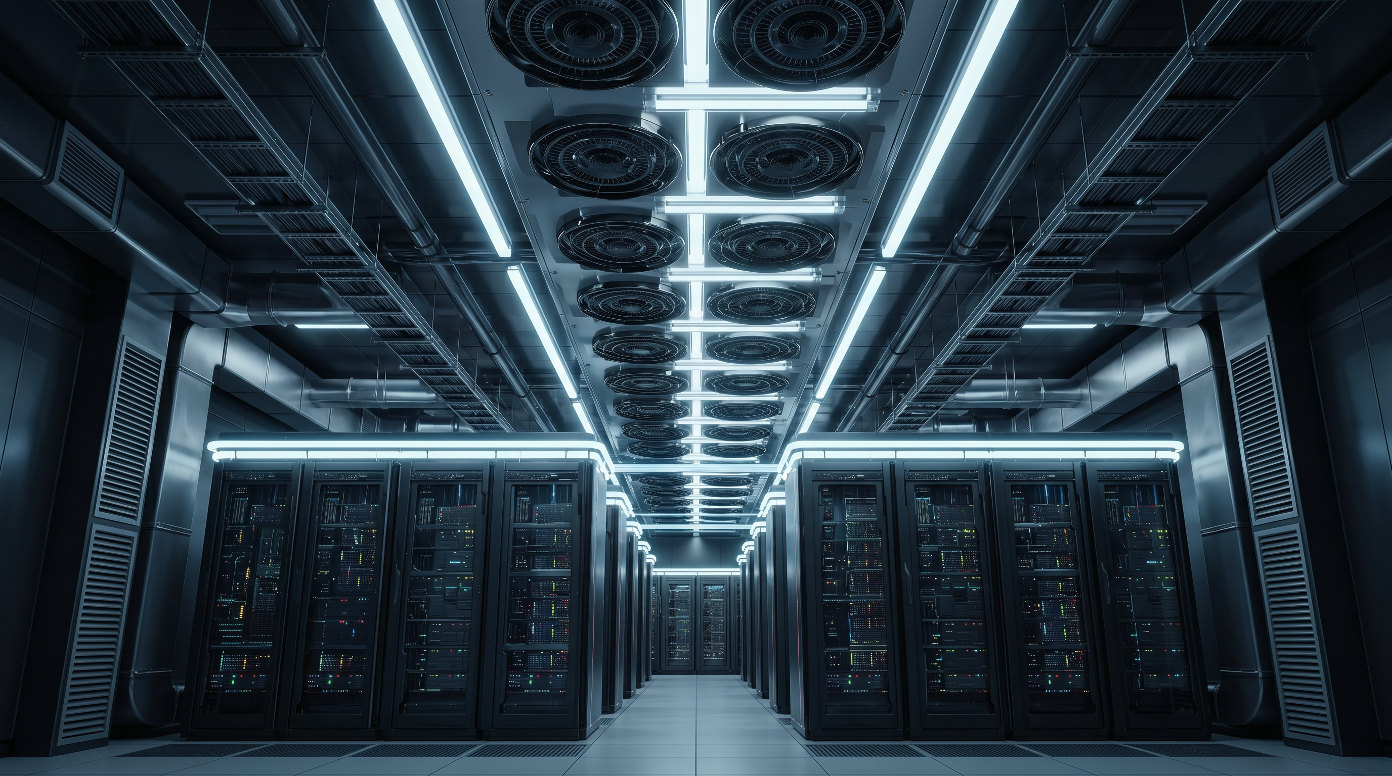 Data center graphic showing CTS component applications