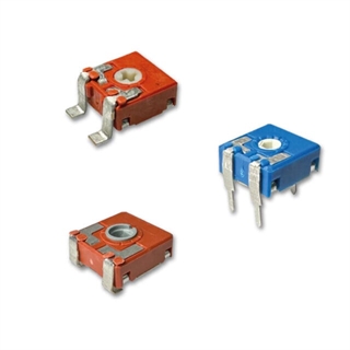 Three TR series trimmer potentiometer units