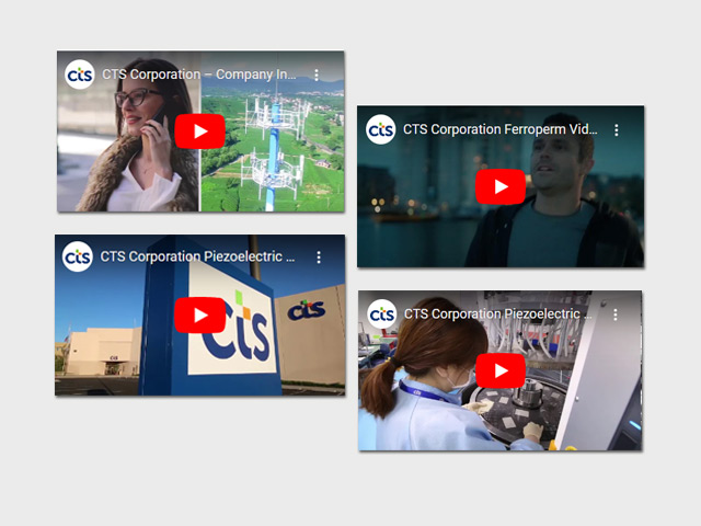 CTS videos on grey background