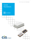 CTS Clock Oscillators Product Brochure Image with Logo on front