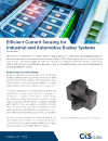 Thumbnail photo of the CTS-CS-BAX-20 busbar mount current sensor app note
