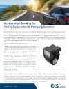 Thumbnail image of the cts chassis acceleration sensor app note