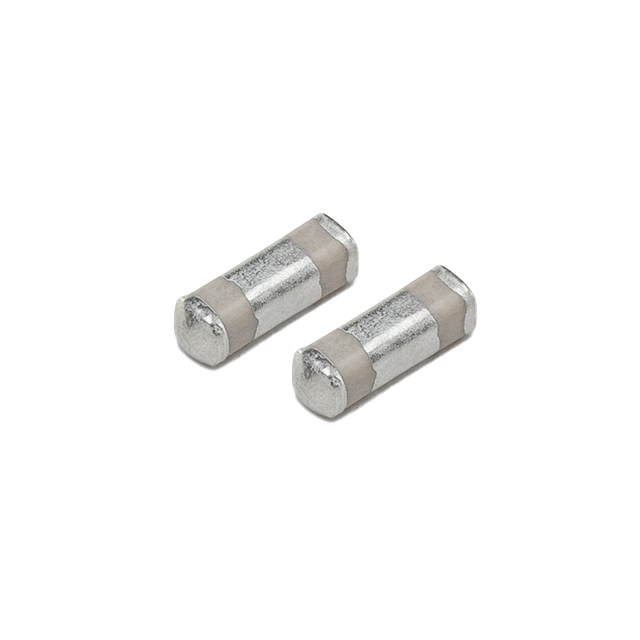 Two silver-colored surface mount filters