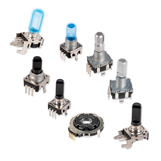 CTS encoders group shot on transparent background