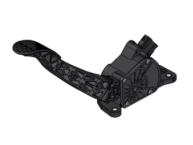 Drawing of the series 552 accelerator pedal