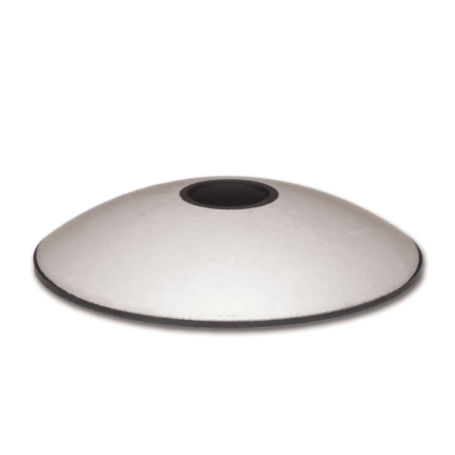 Bulk Piezoceramic Bowls and Hemispheres from CTS on white background