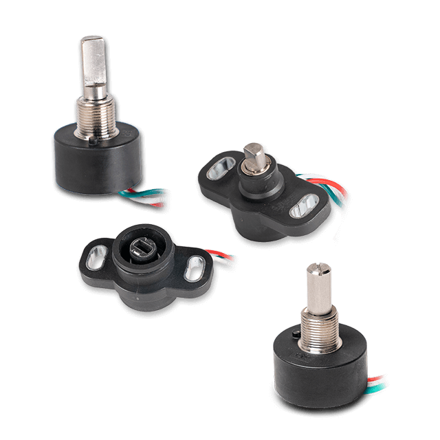 Selection of non-contacting rotary position sensors from CTS